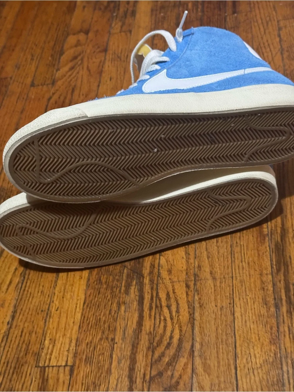 Nike Blazer Mid 77 Premium Suede Sneakers in University Blue White